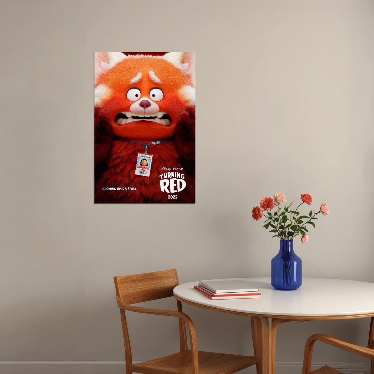 Turning Red 2022 Movie Poster Wall Art Print Home Wall Decor - xonomax