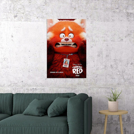 Turning Red 2022 Movie Poster Wall Art Print Home Wall Decor - xonomax