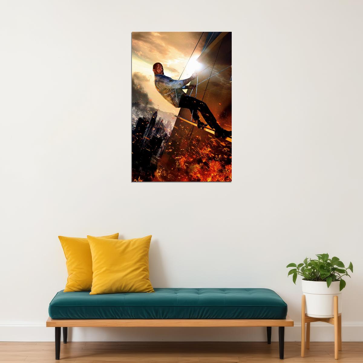Skyscraper 2018 Movie Dwayne Johnson Adventure Poster Wall Art Print Home Wall Decor