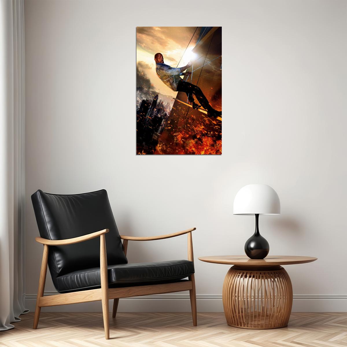 Skyscraper 2018 Movie Dwayne Johnson Adventure Poster Wall Art Print Home Wall Decor