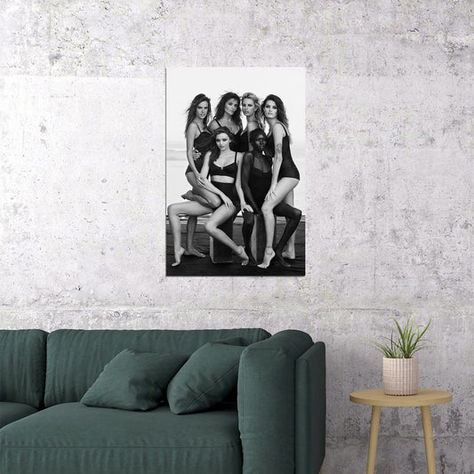 Alessandra Ambrosio Helena Christensen Miranda Kerr Poster Wall Art Print Home Wall Decor - xonomax