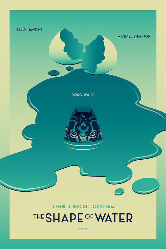 The Shape Of Water Movie Guillermo Del Toro Film Poster Wall Art Print Home Wall Decor - xonomax