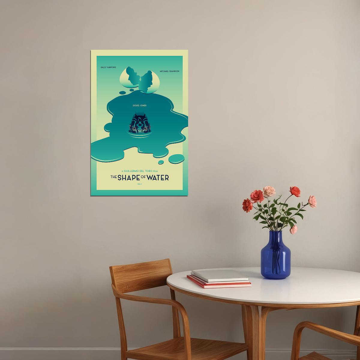 The Shape Of Water Movie Guillermo Del Toro Film Poster Wall Art Print Home Wall Decor - xonomax