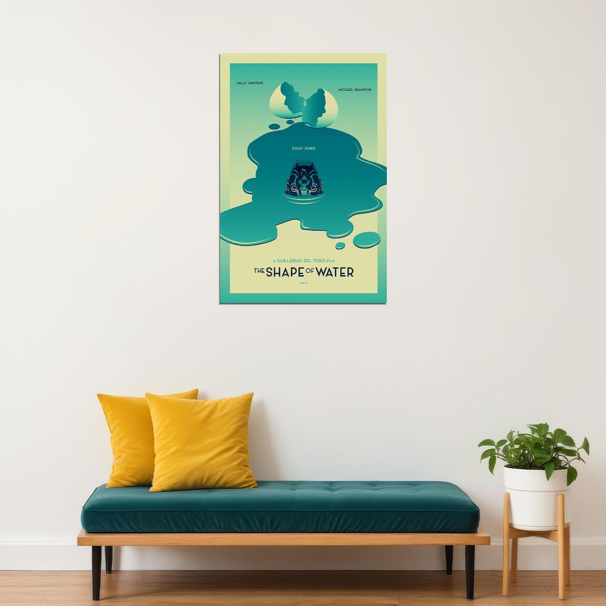 The Shape Of Water Movie Guillermo Del Toro Film Poster Wall Art Print Home Wall Decor - xonomax