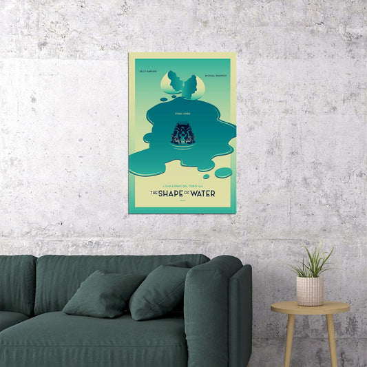 The Shape Of Water Movie Guillermo Del Toro Film Poster Wall Art Print Home Wall Decor - xonomax