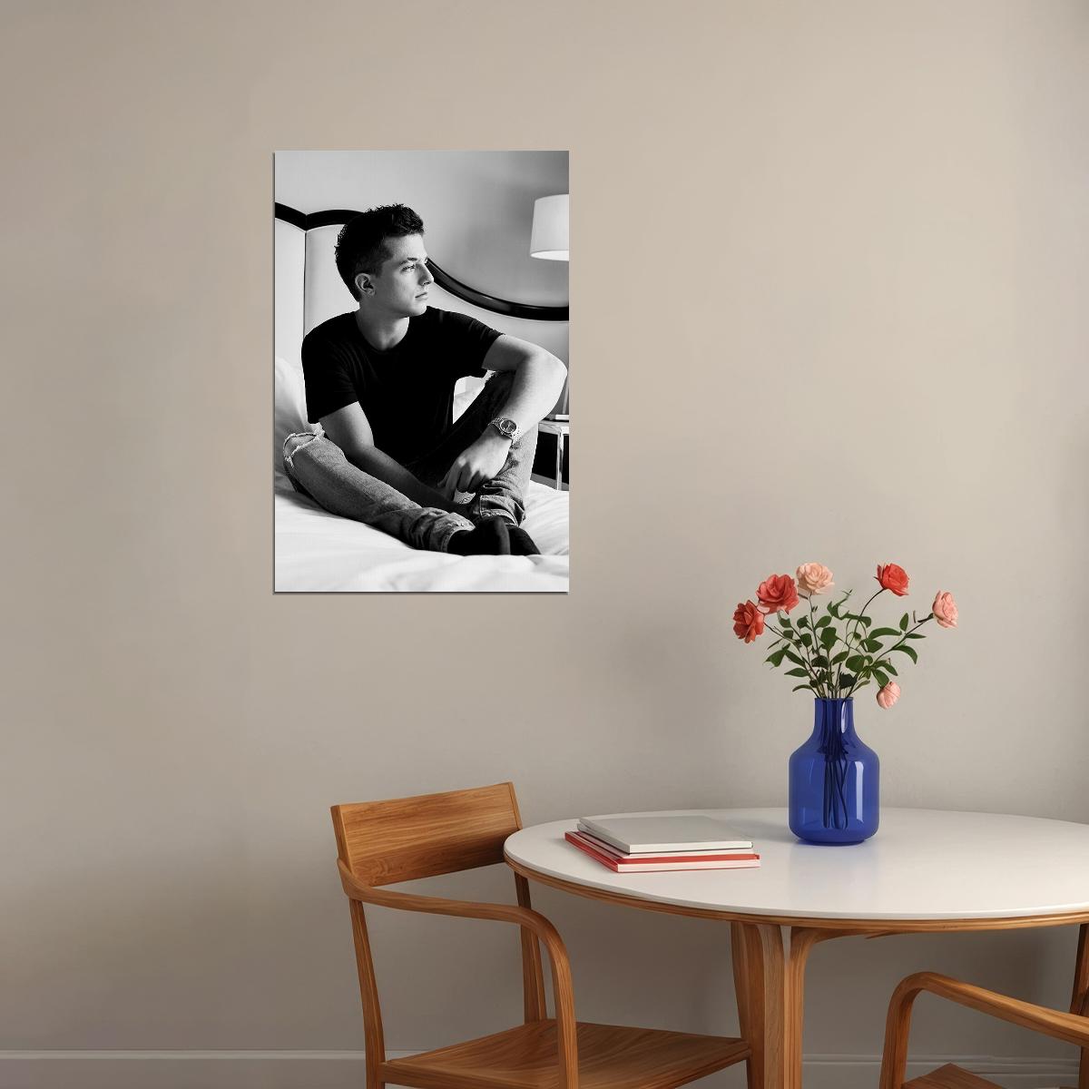 Charlie Puth Rock Music Singer Musician Poster Wall Art Print Home Wall Decor - xonomax