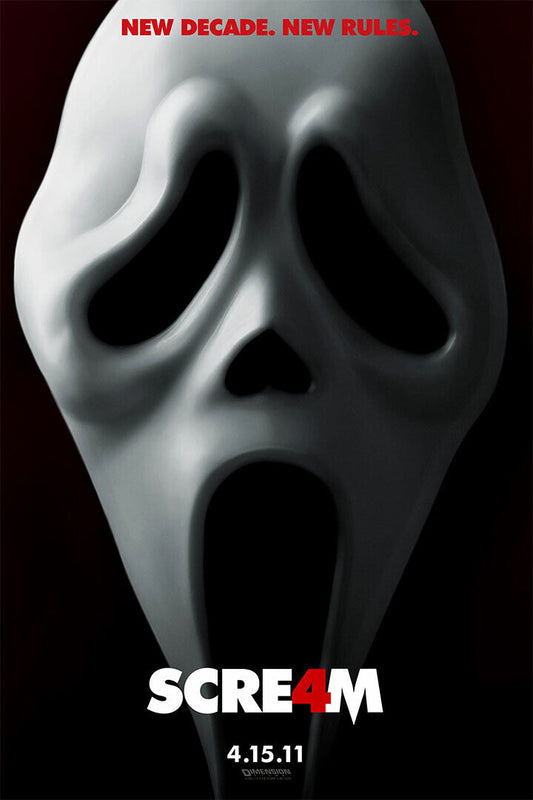 Scream 4 Movie Horror Classic Film Horror Thriller Poster Wall Art Print Home Wall Decor - xonomax