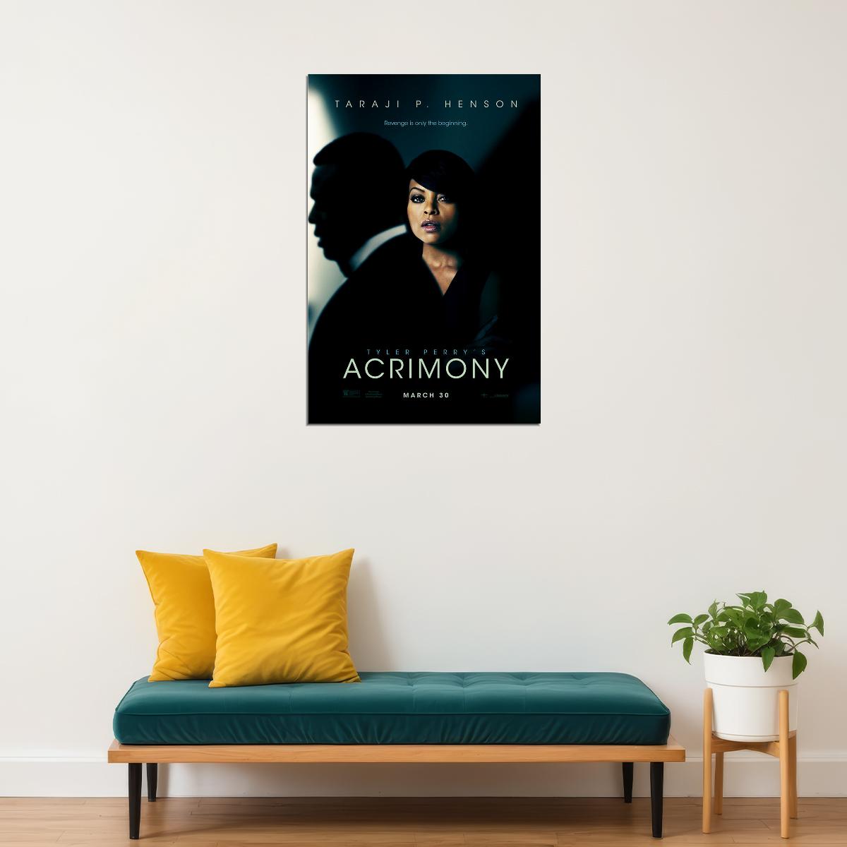 Acrimony Movie 2018 Tyler Perry Taraji P. Henson Action Poster Wall Art Print Home Wall Decor - xonomax