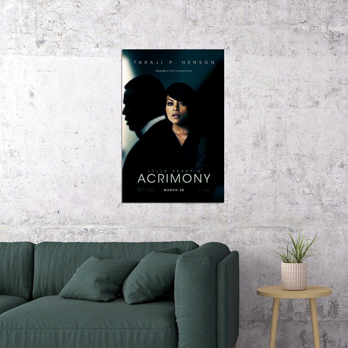 Acrimony Movie 2018 Tyler Perry Taraji P. Henson Action Poster Wall Art Print Home Wall Decor - xonomax