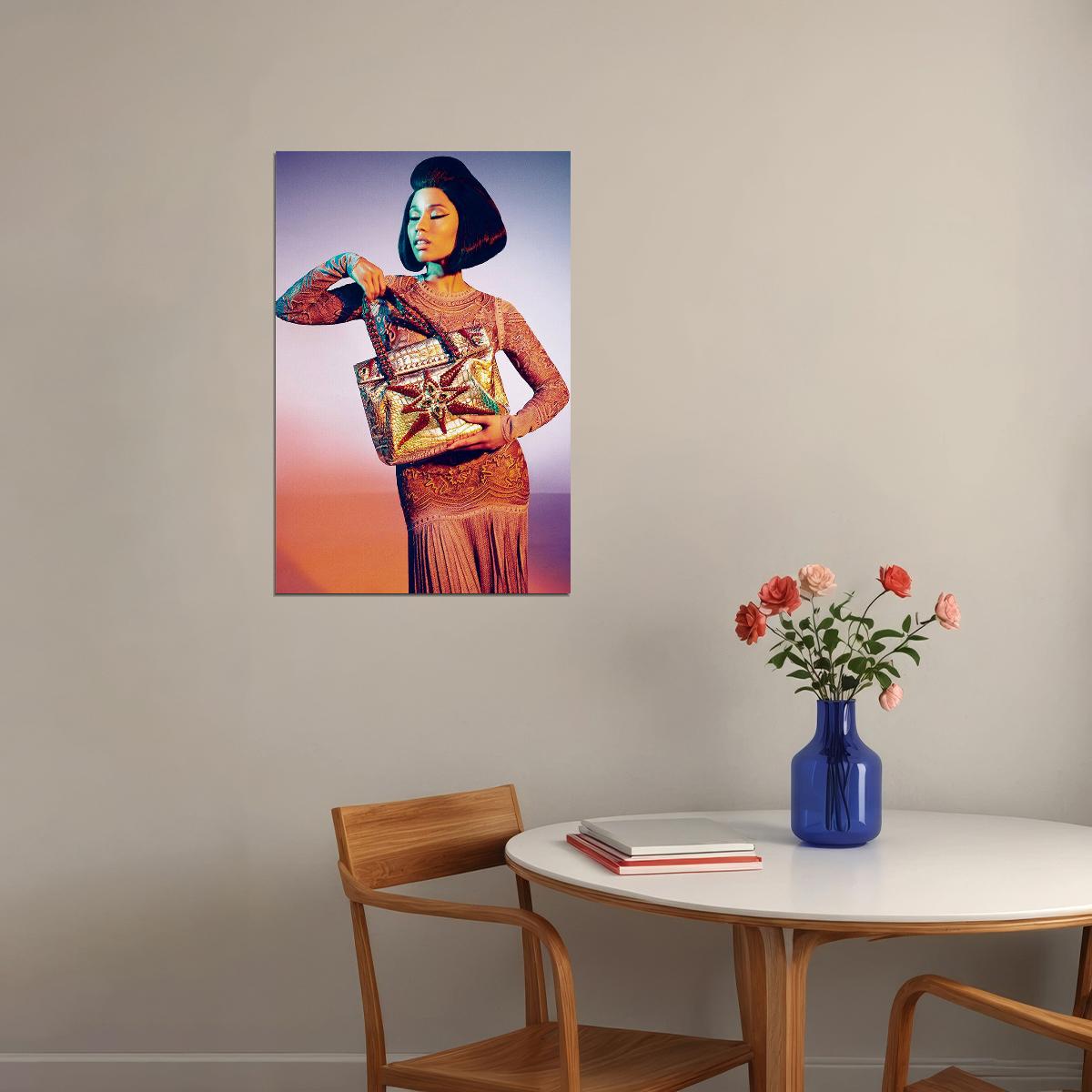 Nicki Minaj Rap Music Famous Singer Artist Poster Wall Art Print Home Wall Decor - xonomax