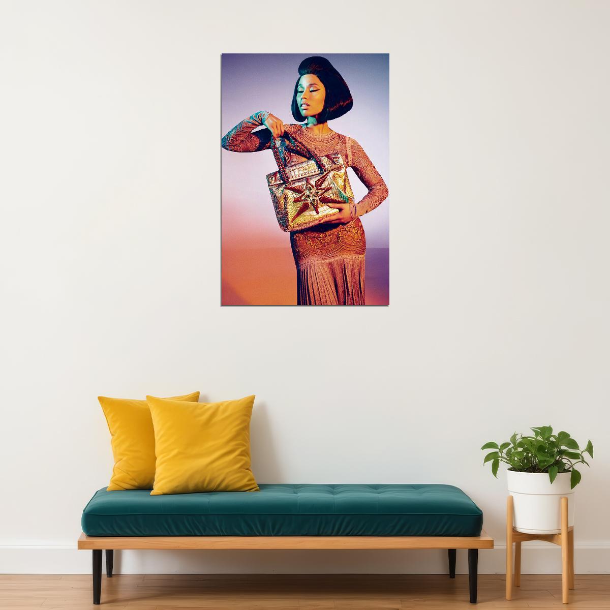Nicki Minaj Rap Music Famous Singer Artist Poster Wall Art Print Home Wall Decor - xonomax