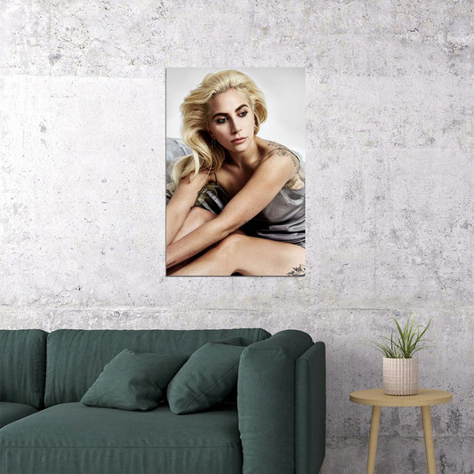 Lady Gaga Musician Famous Music Beautiful Singer Poster Wall Art Print Home Wall Decor - xonomax