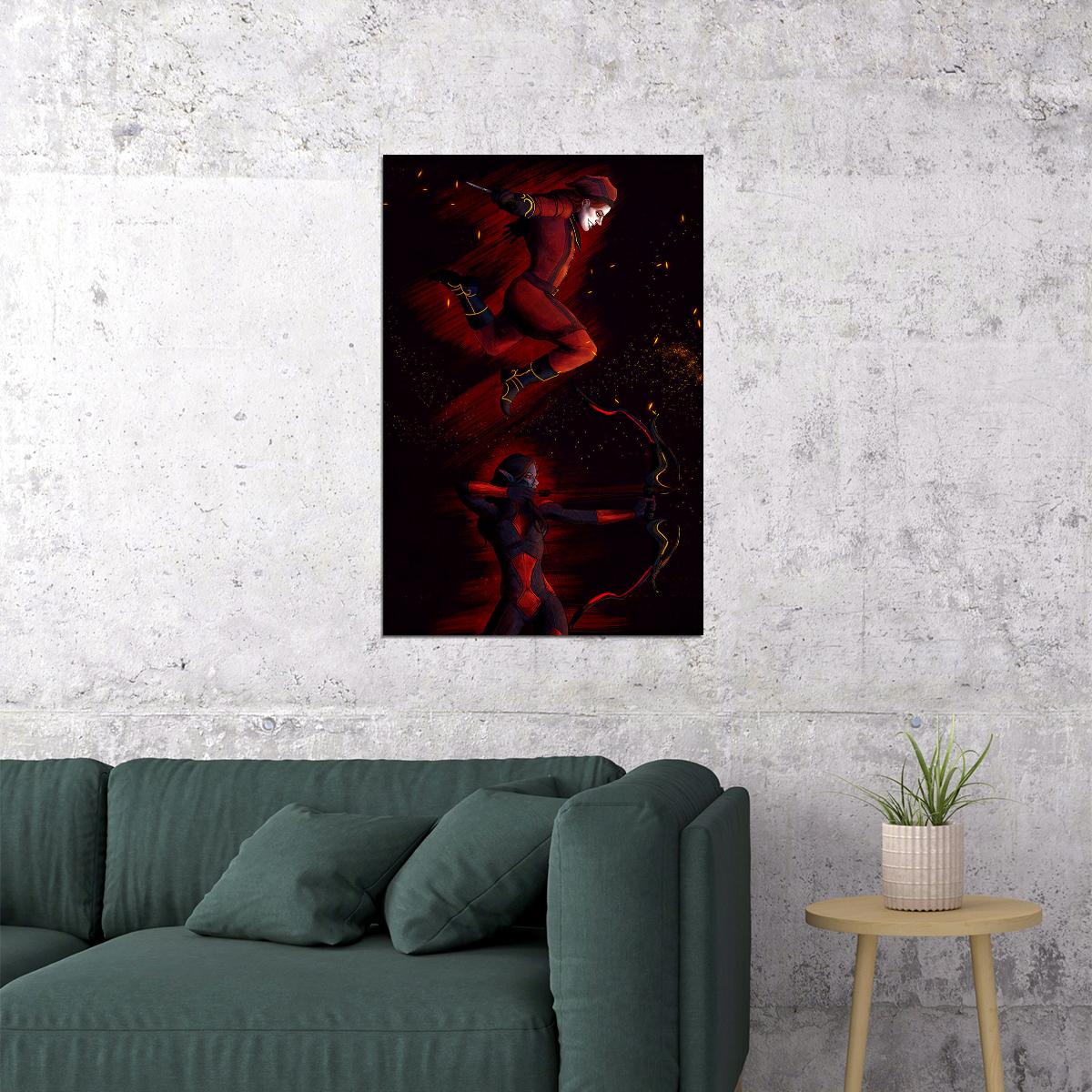 Skyrim The Dark Brotherhood Video Game Action Poster Wall Art Print Home Wall Decor