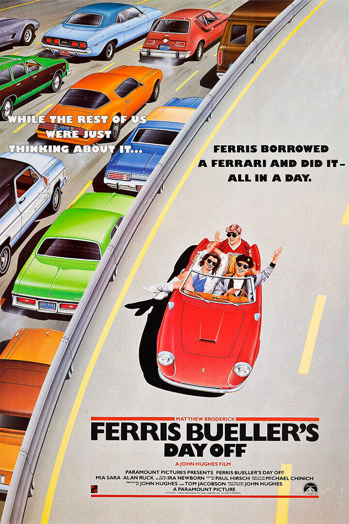 Ferris Bueller's Day Off John Hughes Movie Poster Wall Art Print Home Wall Decor - xonomax