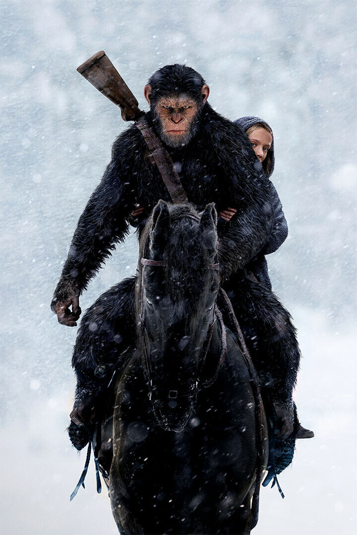 War For The Planet Of The Apes Movie 2017 Action Poster Wall Art Print Home Wall Decor - xonomax