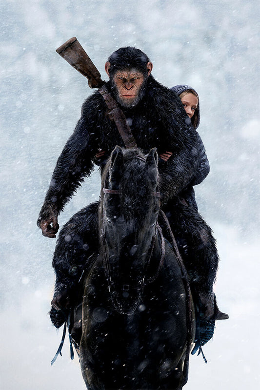 War For The Planet Of The Apes Movie 2017 Action Poster Wall Art Print Home Wall Decor - xonomax