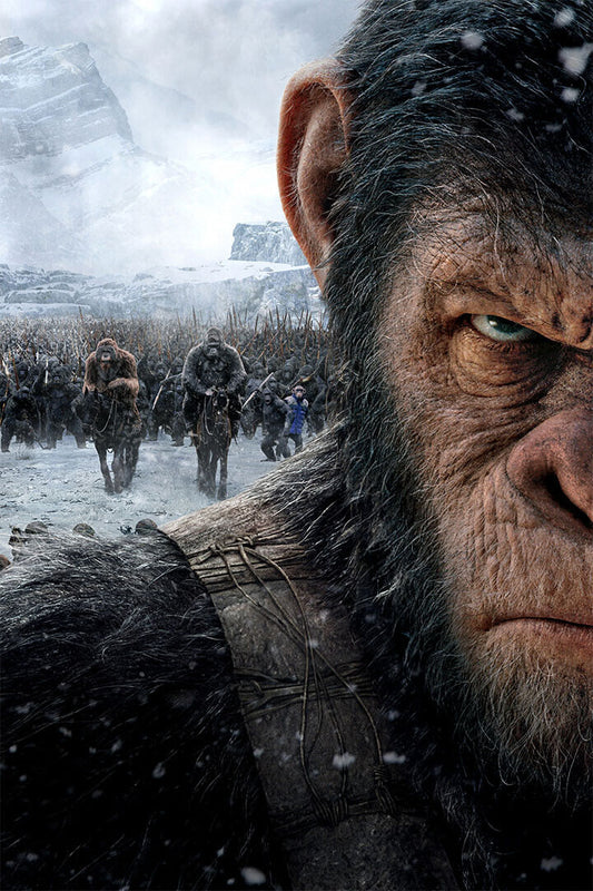 War For The Planet Of The Apes Movie 2017 Drama Poster Wall Art Print Home Wall Decor - xonomax