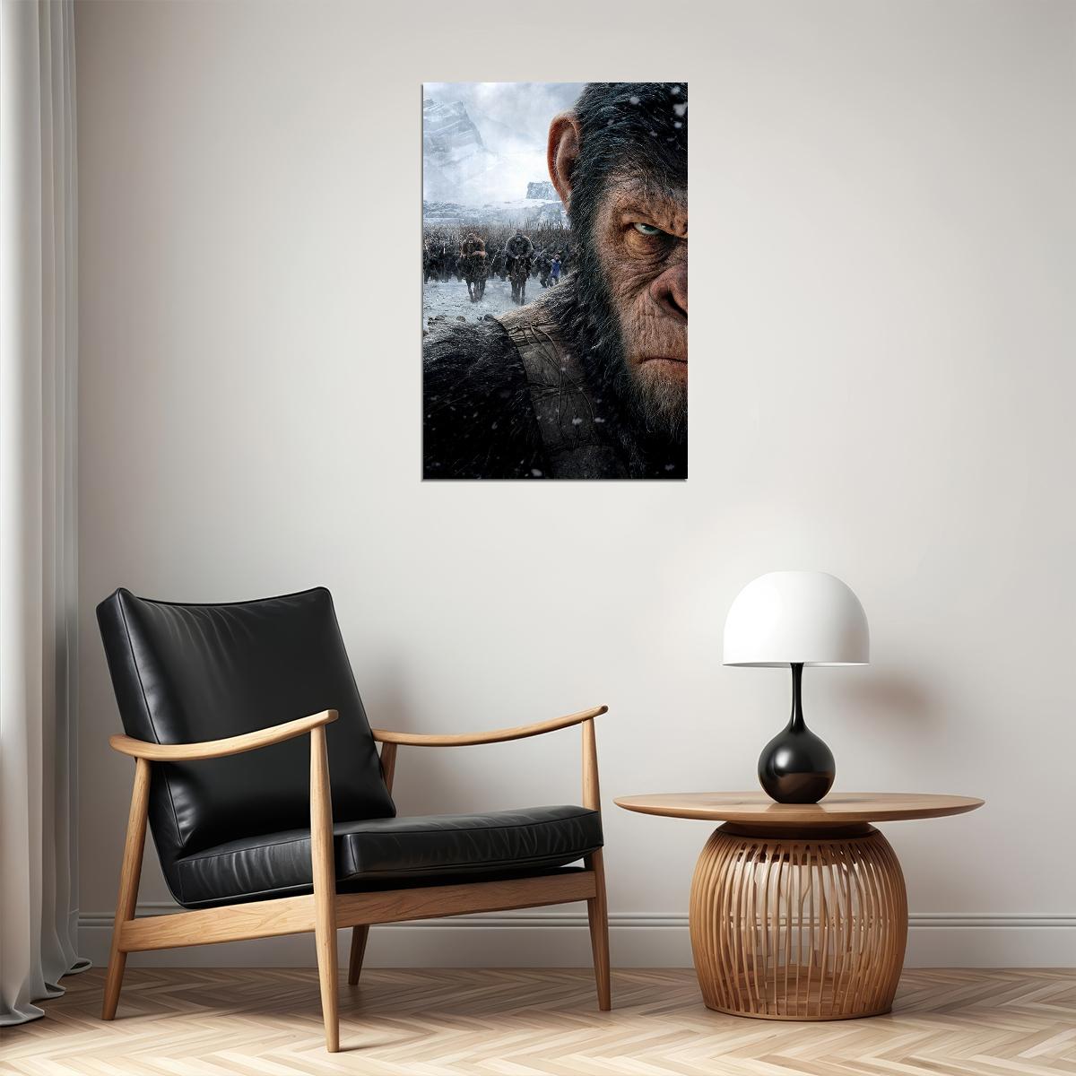 War For The Planet Of The Apes Movie 2017 Drama Poster Wall Art Print Home Wall Decor - xonomax