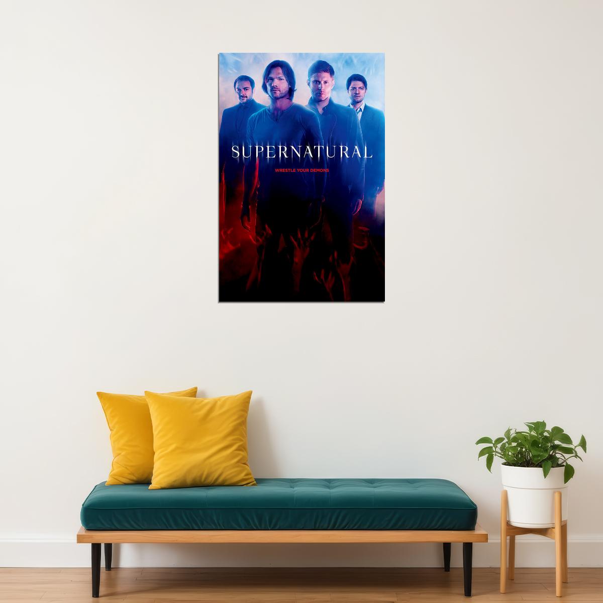 Supernatural Movie 12 Season Usa Tv Show Series Horror Poster Wall Art Print Home Wall Decor - xonomax