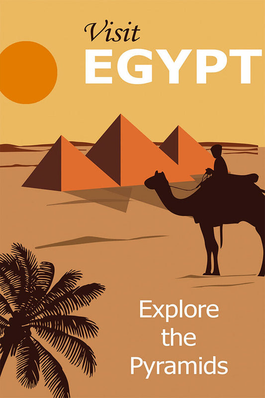 Egypt Cairo Pyramids Vintage Travel Amazing Poster Wall Art Print Home Wall Decor - xonomax