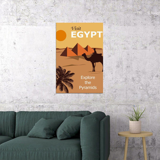 Egypt Cairo Pyramids Vintage Travel Amazing Poster Wall Art Print Home Wall Decor - xonomax