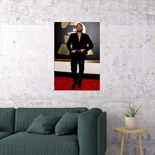 Kanye West Yezzy Grammy Rap Hiphop Super Star Poster Wall Art Print Home Wall Decor - xonomax
