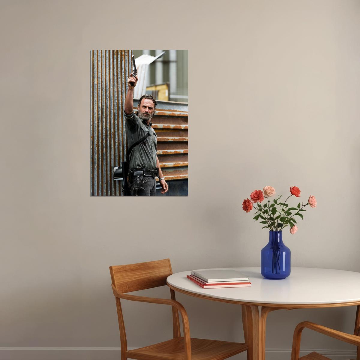The Walking Dead Rick Grimes Horror Thriller Poster Wall Art Print Home Wall Decor