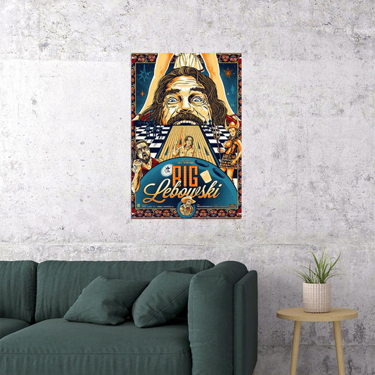 The Big Lebowski 1998 Classic Movie Comedy Poster Wall Art Print Home Wall Decor - xonomax