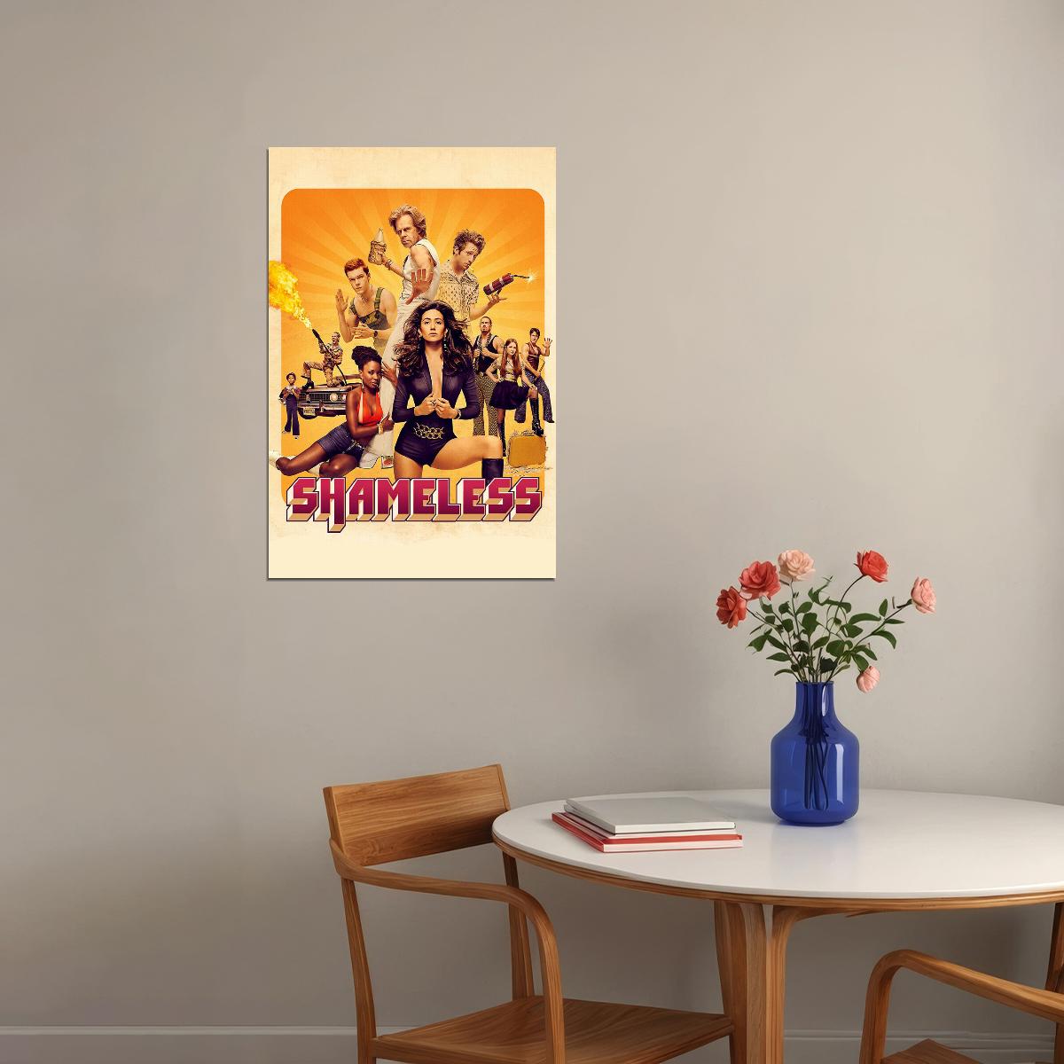 Shameless Movie Season 6 Tv Show Comedy Drama Poster Wall Art Print Home Wall Decor - xonomax