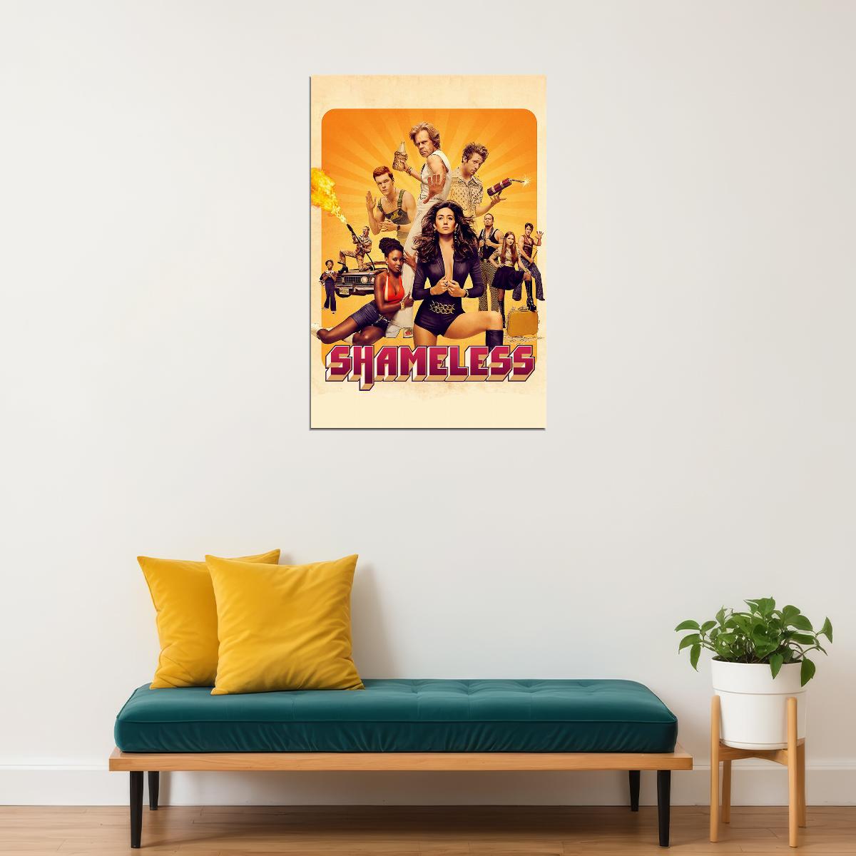 Shameless Movie Season 6 Tv Show Comedy Drama Poster Wall Art Print Home Wall Decor - xonomax