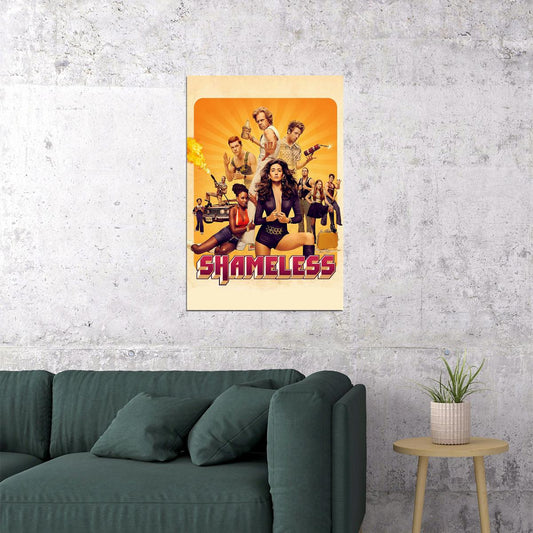 Shameless Movie Season 6 Tv Show Comedy Drama Poster Wall Art Print Home Wall Decor - xonomax