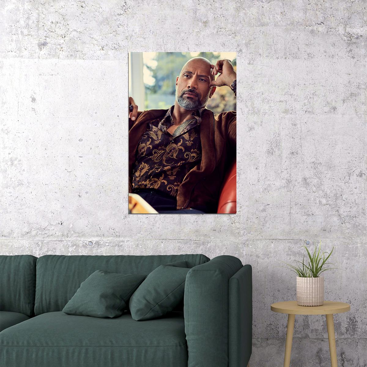 Dwayne Johnson The Rock Actor Poster Wall Art Print Home Wall Decor - xonomax