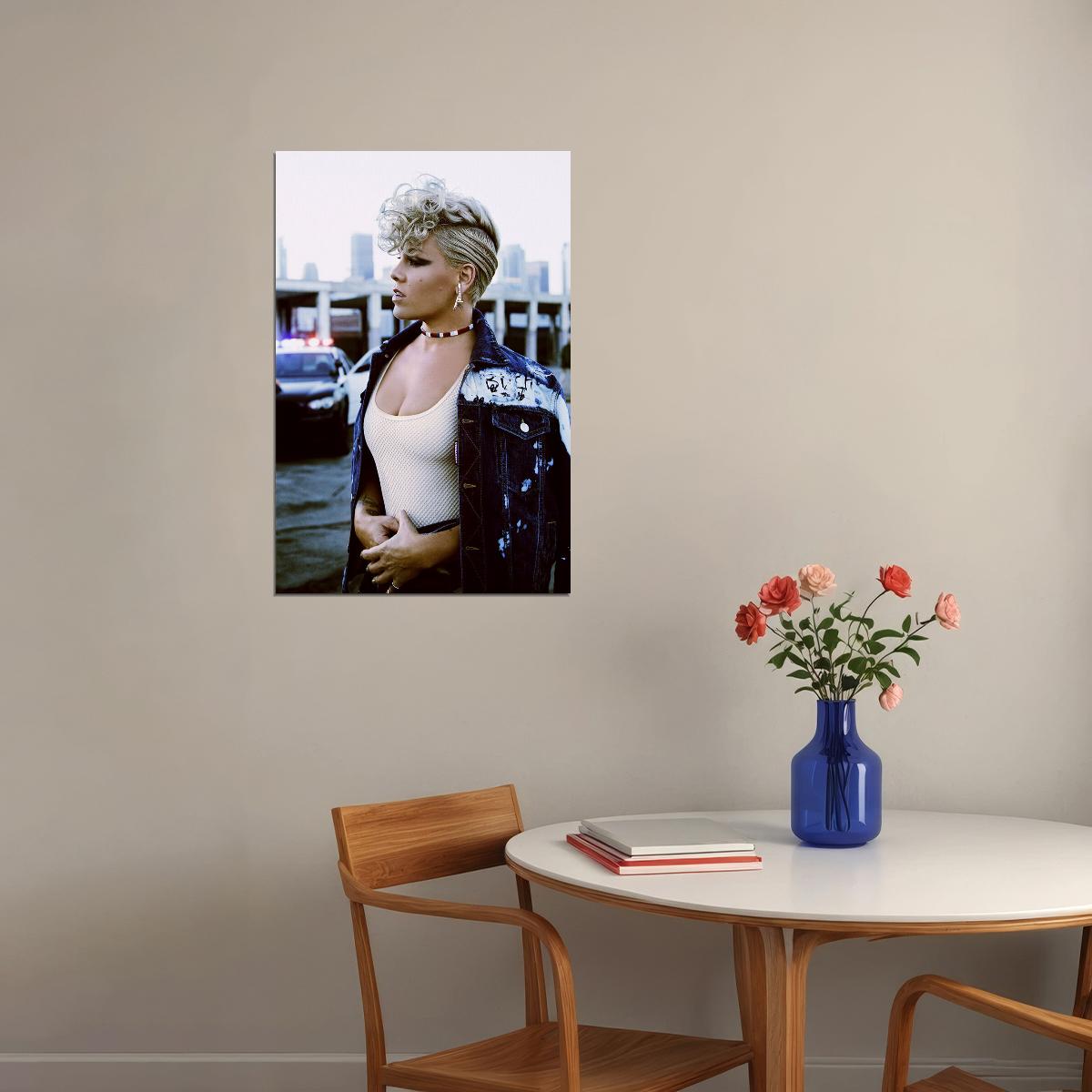Pink Beautiful Trauma Rap Album Music Star Poster Wall Art Print Home Wall Decor - xonomax