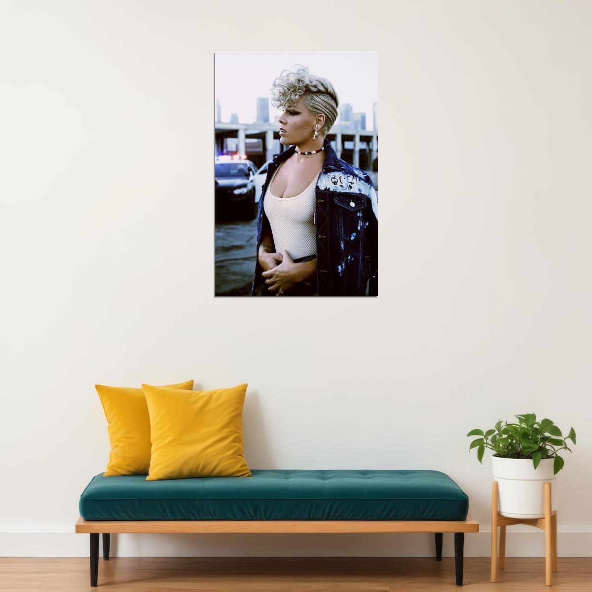 Pink Beautiful Trauma Rap Album Music Star Poster Wall Art Print Home Wall Decor - xonomax