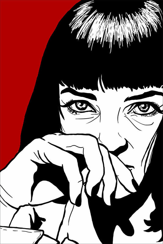 Pulp Fiction Movie Classic Film Uma Thurman Poster Wall Art Print Home Wall Decor - xonomax