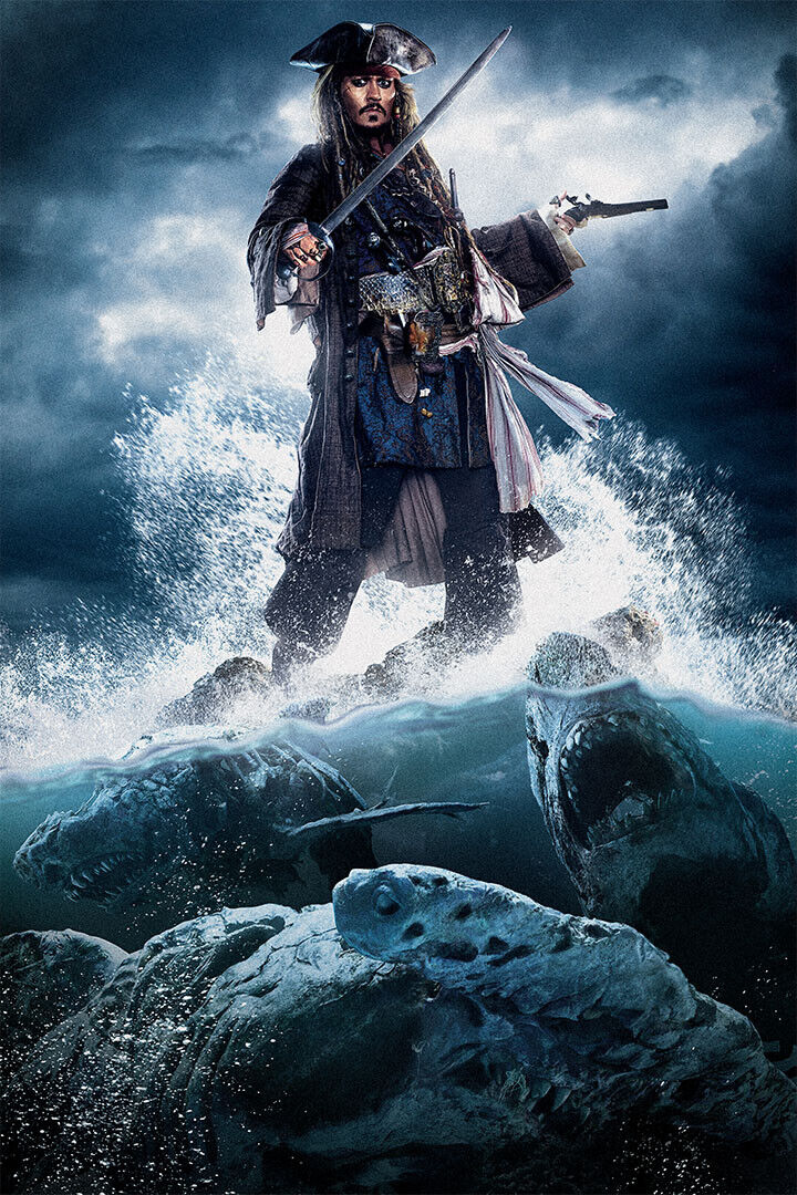 Pirates Of The Caribbean Dead Men Tell Movie 2017 Adventure Poster Wall Art Print Home Wall Decor - xonomax