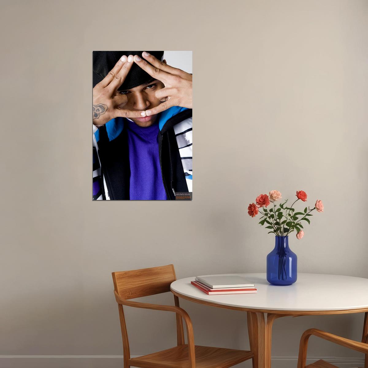 Chris Brown Singer Star Musician Picture Poster Wall Art Print Home Wall Decor - xonomax