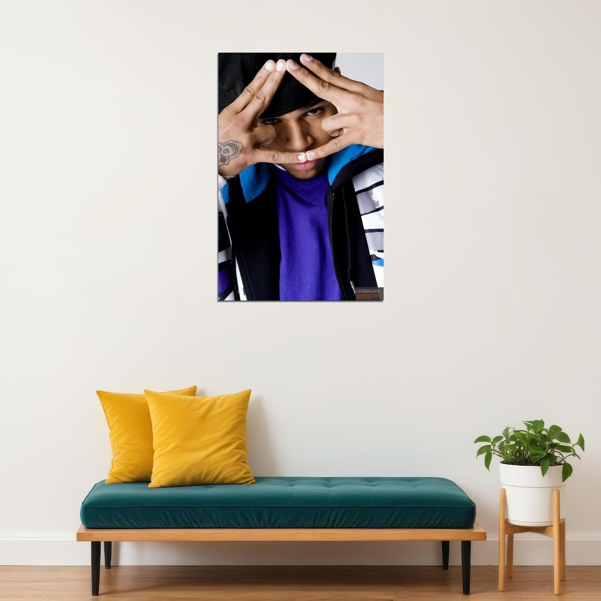 Chris Brown Singer Star Musician Picture Poster Wall Art Print Home Wall Decor - xonomax