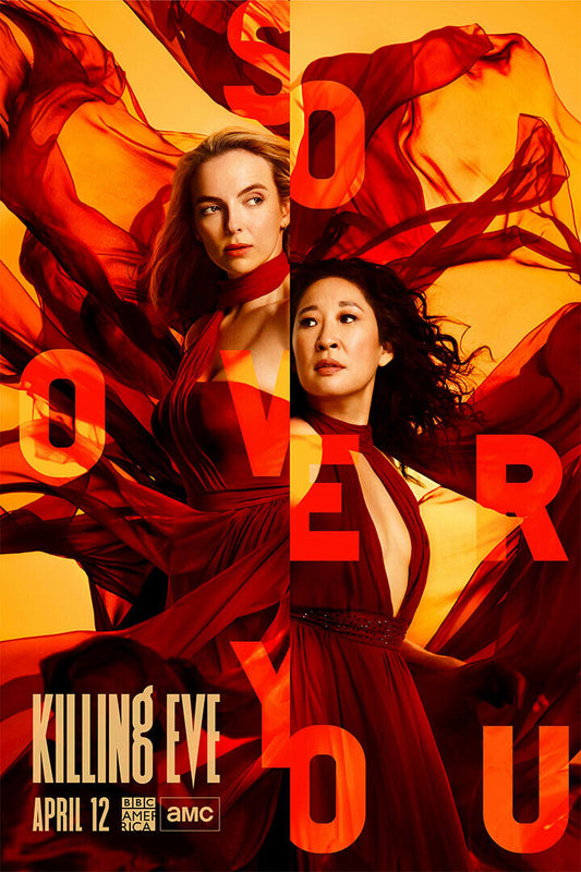 Killing Eve Movie Sandra Oh Jodie Comer Tv Series 2018 Poster Wall Art Print Home Wall Decor - xonomax