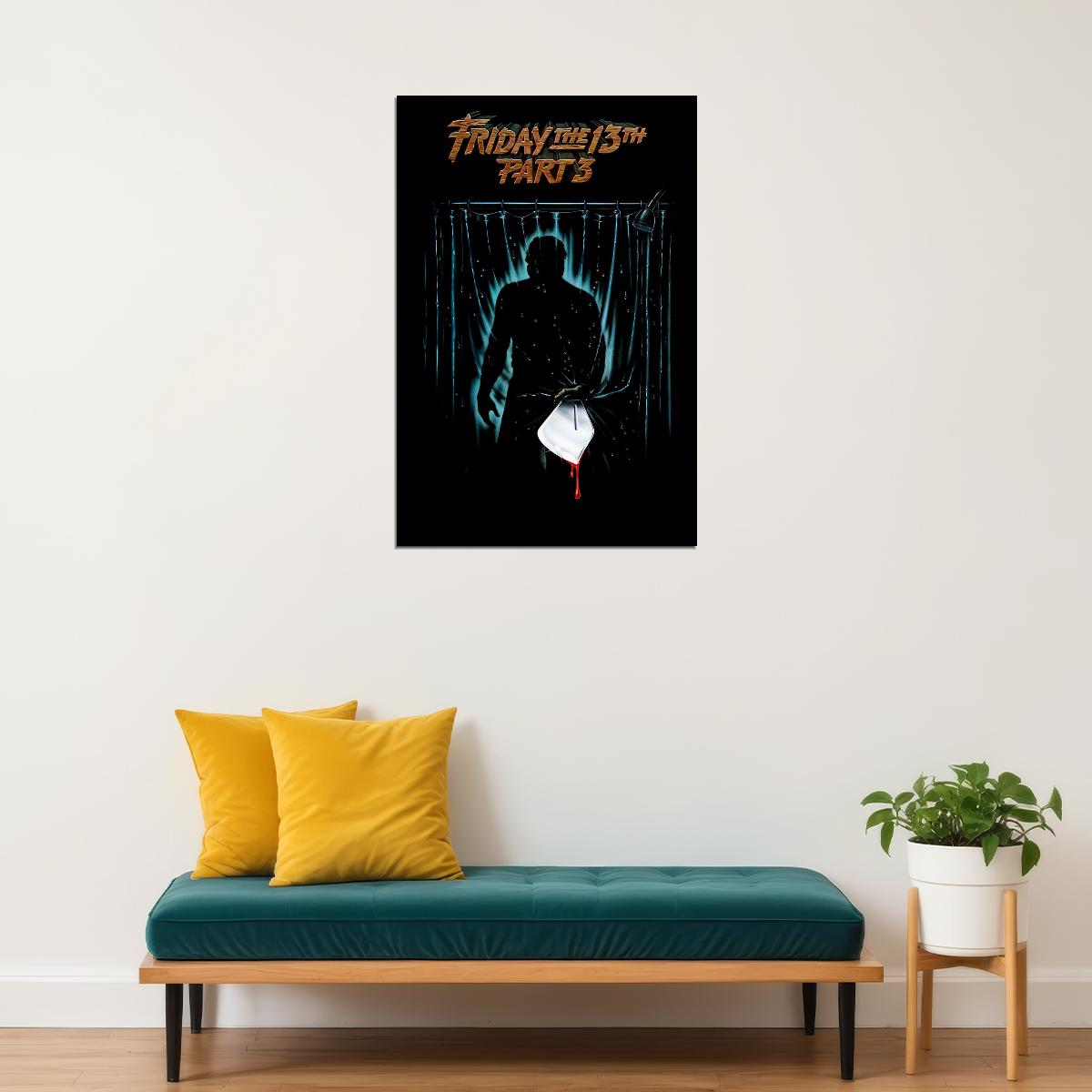 Friday The 13th Part Iii 3d Jason Vorhees Movie Poster Wall Art Print Home Wall Decor - xonomax