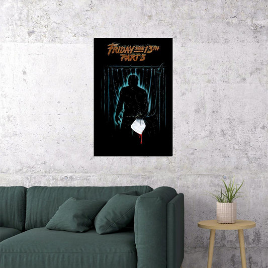 Friday The 13th Part Iii 3d Jason Vorhees Movie Poster Wall Art Print Home Wall Decor - xonomax