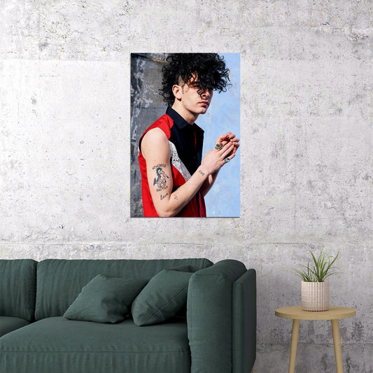 Matt Healy The 1975 Rock Music Band Stars Poster Wall Art Print Home Wall Decor - xonomax