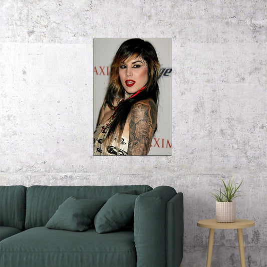 Kat Von D Tattoo Artist Writer Poster Wall Art Print Home Wall Decor - xonomax