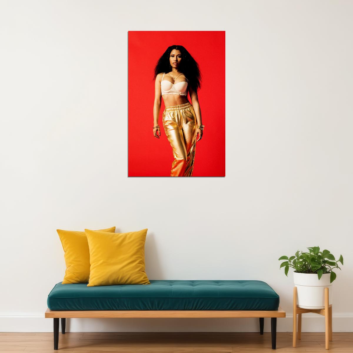 Nicki Minaj Hip Hop Singer Rap Music Star Sexy Model Actress Poster Wall Art Print Home Wall Decor - xonomax