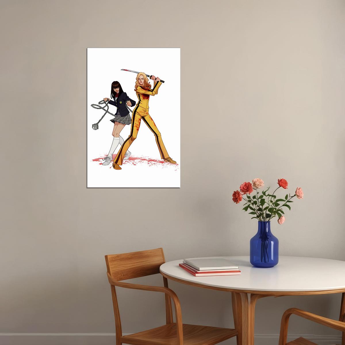 Kill Bill Classic Movie Horror Crime Action Poster Wall Art Print Home Wall Decor - xonomax