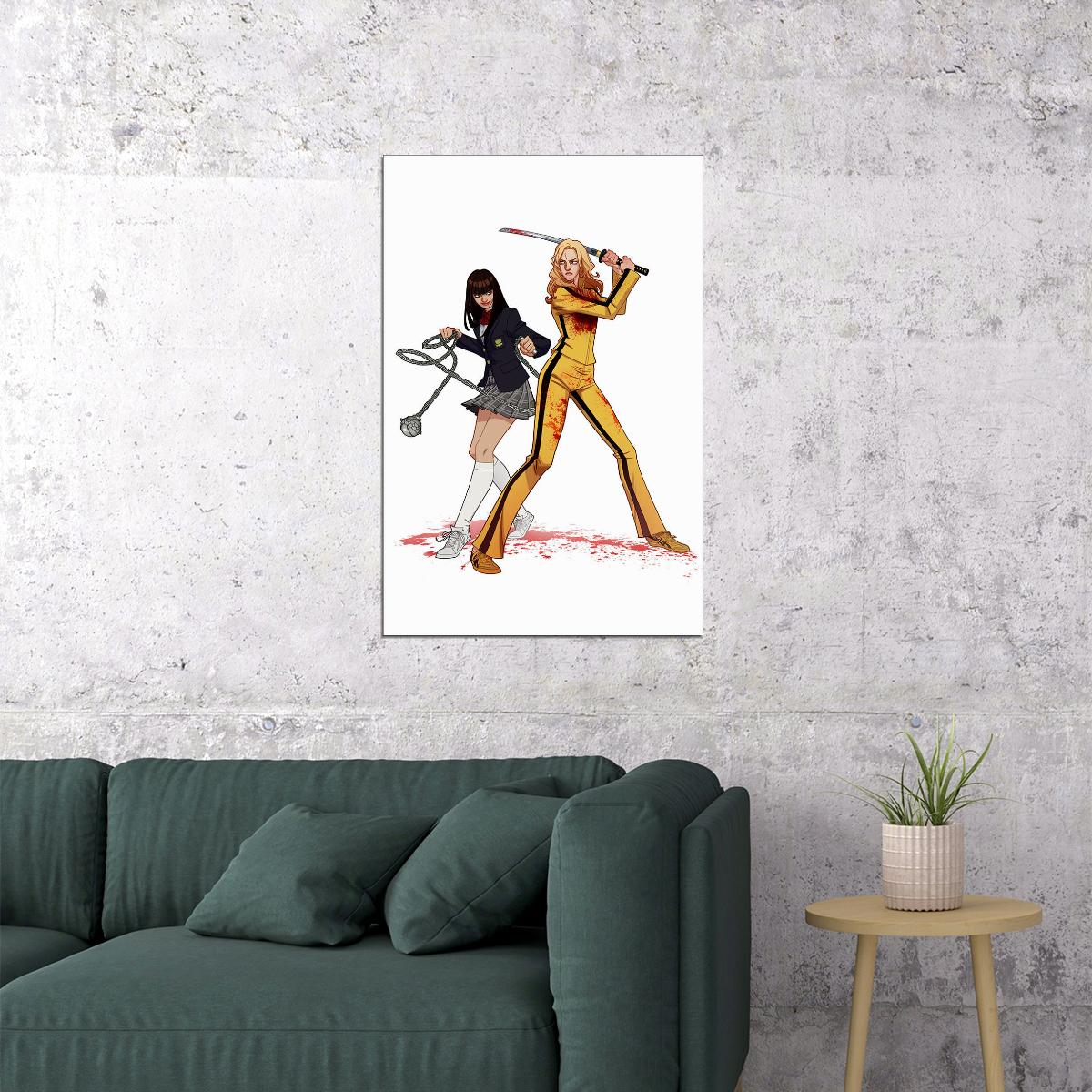 Kill Bill Classic Movie Horror Crime Action Poster Wall Art Print Home Wall Decor - xonomax