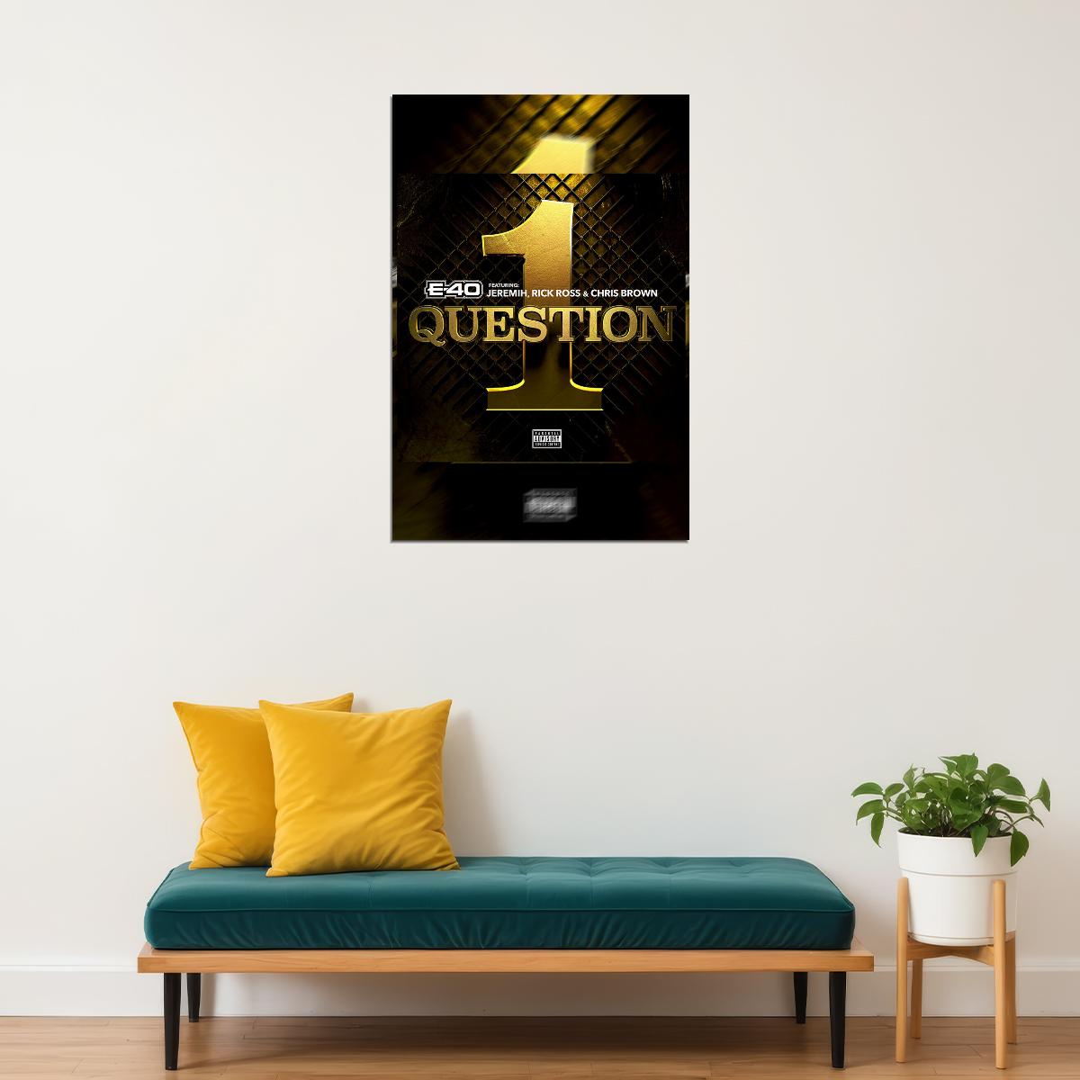Chris Brown Rapper Questions Music Album Poster Wall Art Print Home Wall Decor - xonomax