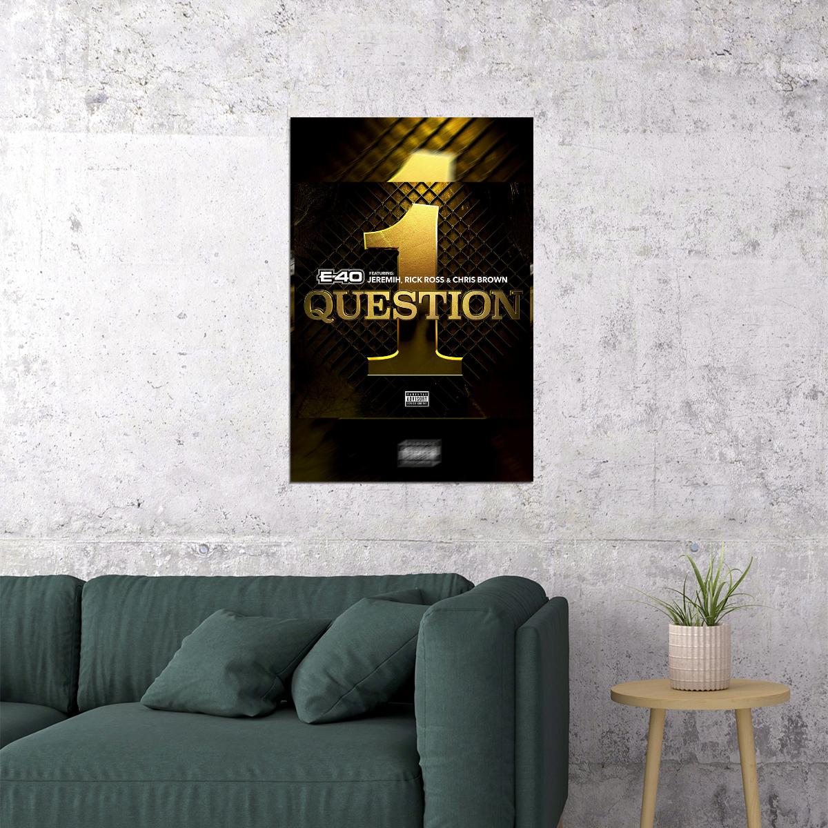 Chris Brown Rapper Questions Music Album Poster Wall Art Print Home Wall Decor - xonomax