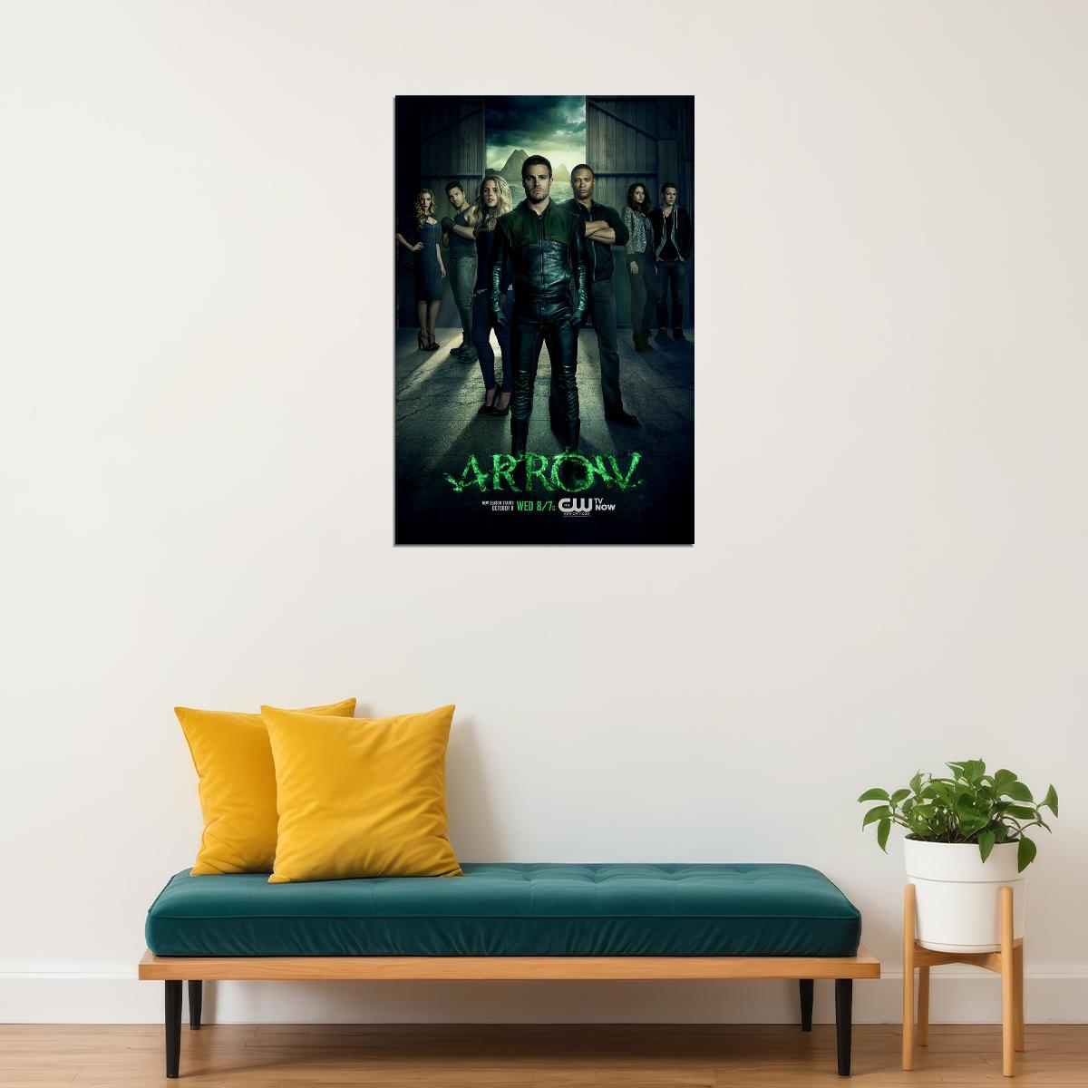 Green Arrow Tv Series Adventure Excitement Poster Wall Art Print Home Wall Decor - xonomax