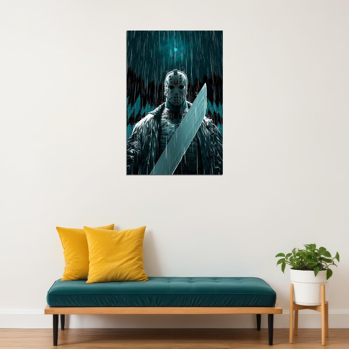 Jason Movie Horror Science Fiction Action Poster Wall Art Print Home Wall Decor - xonomax